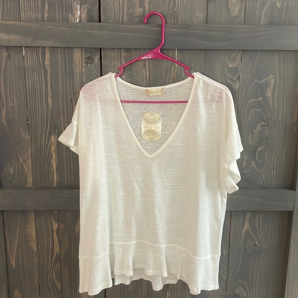 Altered State White Flowy shirt